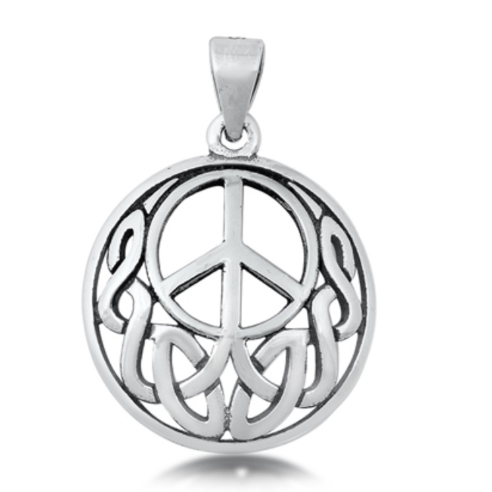 Celtic Peace Sign Pendent SS